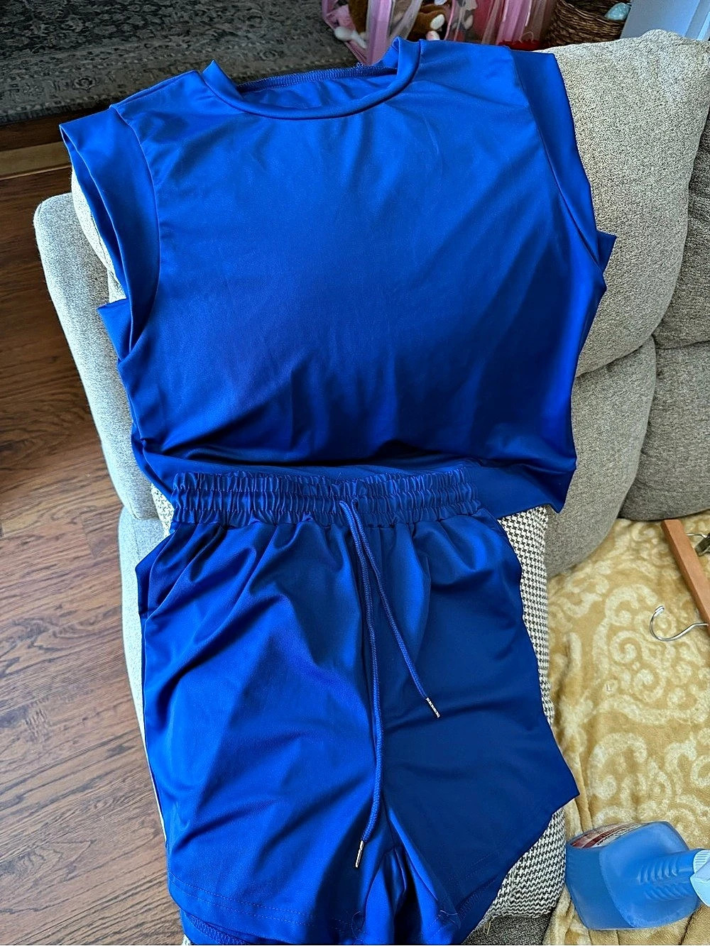 Blue Two-Piece Set Size Medium Like New